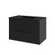 Тумба с раковиной Orange Лайн Li-80Tub+BLRA 80 см графит матовый
