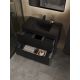 Тумба с раковиной Orange Лайн Li-80Tub+BLRA 80 см графит матовый