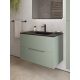 Тумба с раковиной Orange Лайн Li-80TuMi+BLRA 80 см мятный матовый