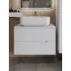 Тумба с раковиной Orange Лайн Li-80TuwMDF+B03-600W 80 см белый матовый