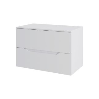 Тумба с раковиной Orange Лайн Li-80TuwMDF+B07-500W 80 см белый матовый