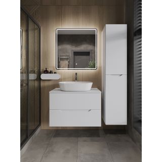Тумба с раковиной Orange ЛайнLi-80TuwMDF+B08-500W 80 см белый матовый