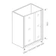 Душевое ограждение Good Door Lira WTW-110-C-CH 110*185 профиль хром, стекло прозрачное