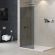 Душевая перегородка CEZARES LIBERTA-L-1-TB-90-GR-Cr