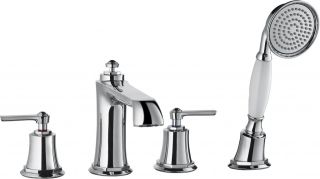 Смеситель на борт ванны с ручным выдвижным душем, хром Cezares LIBERTY-F-BVD4-01