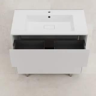 Тумба под раковину напольная Style Line Лима ЛС-00002460 90 см белый матовый