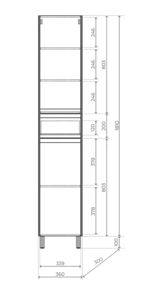 Пенал Style Line Лима 36 ЛС-00002388 графит