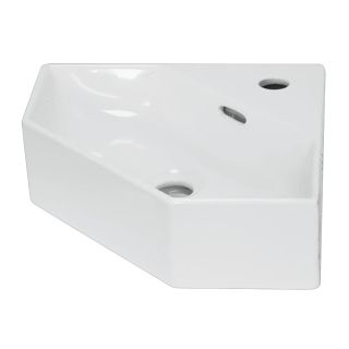 Раковина угловая Sanita Luxe Лайн WB.CR/Line/35-C/WHT.G/S1 49 см белый