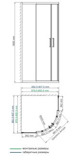 Душевой уголок Wasserkraft Lippe 45S01 90x90 см Душевой уголок Wasserkraft Lippe 45S01 90x90 см