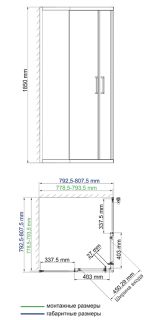 Душевой уголок Wasserkraft Lippe 45S02 80x80 см Душевой уголок Wasserkraft Lippe 45S02 80x80 см