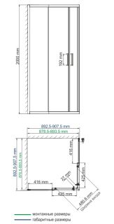 Душевой уголок Wasserkraft Lippe 45S03 90x90 см Душевой уголок Wasserkraft Lippe 45S03 90x90 см