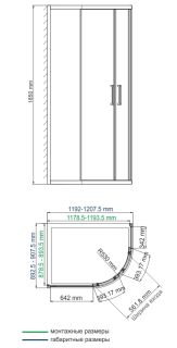Душевой уголок Wasserkraft Lippe 45S24 120x90 см Душевой уголок Wasserkraft Lippe 45S24 120x90 см