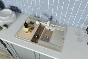 Кухонная мойка Florentina Липси 780К бежевый
