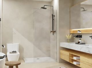 Душевая перегородка Azario Walk-in AZ-251-100-CH-CL 100 см профиль хром стекло прозрачное