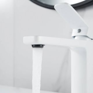 Смеситель для раковины Shevanik S9901C белый Смеситель для раковины Shevanik S9901C белый