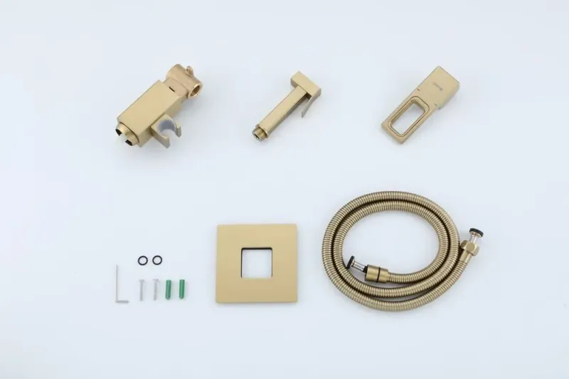 Гигиенический душ со смесителем Gappo G7217-3 золотой сатин