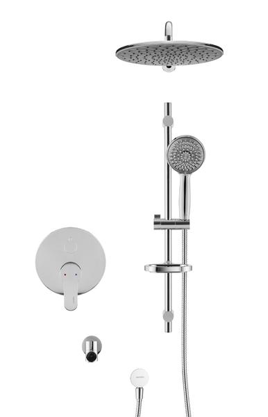 Душевой комплект Swedbe Platta 5542G1 хром/серый