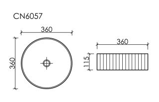 Раковина Ceramicanova Элемент (Element) CN6057MP 36 см розовый матовый