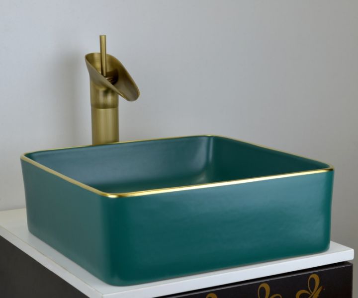Раковина чаша Bronze de Luxe Golden Meadow 1063, зеленый