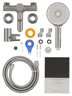 Смеситель для ванны и душа Wonzon & Woghand Solo WW-639032-1-BN брашированный никель