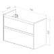 Тумба под раковину Lemark Combi LM03C100T 100 см белый глянец