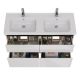 Тумба под раковину Lemark Combi LM03C125T-black 120 см белый глянец черный