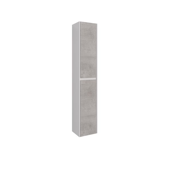Шкаф-колонна Lemark Combi LM03C35P-Beton 35 см подвесной белый глянец