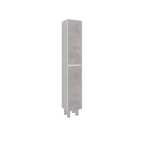 Шкаф-колонна Lemark Combi LM03C35P-Beton 35 см подвесной белый глянец