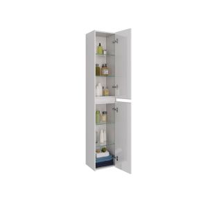 Шкаф-колонна Lemark Combi LM03C35P 35 см подвесной белый глянец