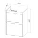 Тумба под раковину Lemark Combi LM03C50T-black 50 см белый глянец черный