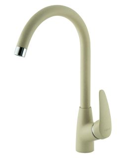 Смеситель для кухни Lemark Linara LM0405PBG с высоким поворотным изливом бежевый Смеситель для кухни Lemark Linara LM0405PBG с высоким поворотным изливом бежевый