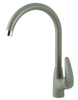 Смеситель для кухни Lemark Linara LM0405PGS с высоким поворотным изливом серый шёлк Смеситель для кухни Lemark Linara LM0405PGS с высоким поворотным изливом серый шёлк