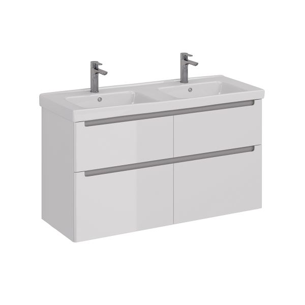 Тумба под раковину Lemark Buno LM04B125T 120 см белый глянец