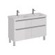 Тумба под раковину Lemark Buno LM04B125T 120 см белый глянец