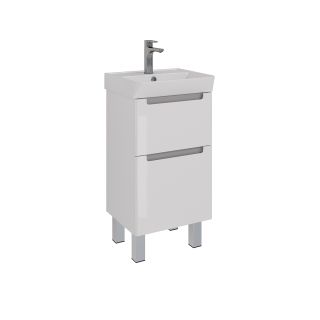 Тумба под раковину Lemark Buno LM04B45T 45 см белый глянец