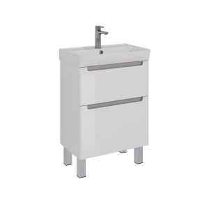 Тумба под раковину Lemark Buno LM04B60T 60 см белый глянец