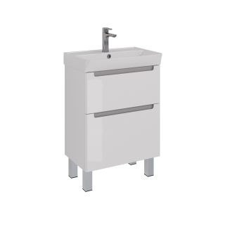Тумба под раковину Lemark Buno LM04B60T 60 см белый глянец