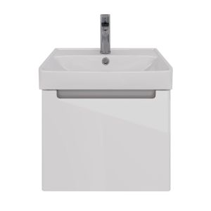 Тумба под раковину Lemark Buno mini LM05BM50T 50 см белый глянец