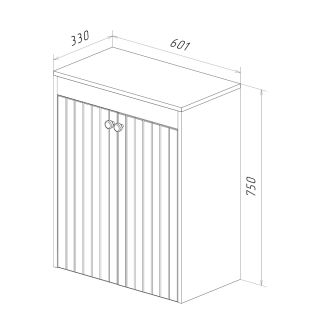Шкаф Lemark ROMANCE LM07R35N-SH 60 см напольный Белый глянец