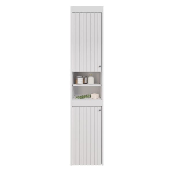 Шкаф-колонна Lemark Romance LM07R35P 35 см подвесной белый глянец