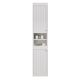 Шкаф-колонна Lemark Romance LM07R35P 35 см подвесной белый глянец