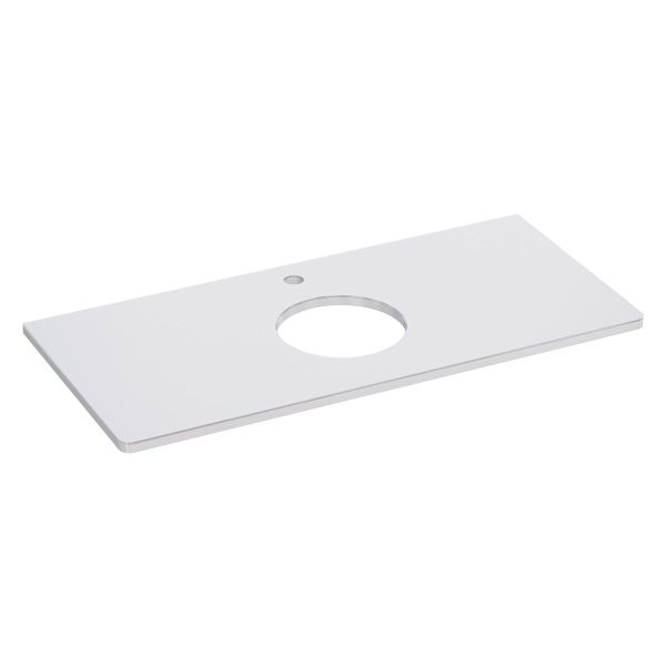 Столешница Lemark OLIVIA LM08OL100S 100 см из стекла цвет Белый
