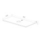 Столешница Lemark OLIVIA LM08OL100S 100 см из стекла цвет Белый