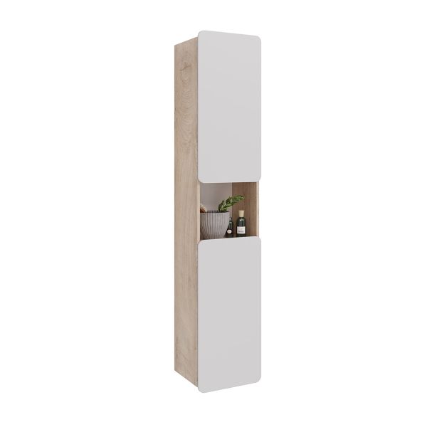 Шкаф-колонна Lemark Olivia LM08OL35P 35 см подвесной белый глянец