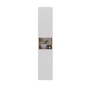 Шкаф-колонна Lemark Olivia LM08OL35P 35 см подвесной белый глянец