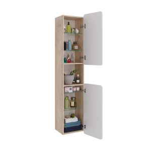 Шкаф-колонна Lemark Olivia LM08OL35P 35 см подвесной белый глянец