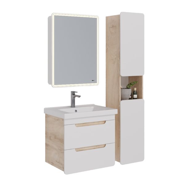 Тумба под раковину Lemark Olivia LM08OL65T 65 см белый глянец Тумба под раковину Lemark Olivia LM08OL65T 65 см белый глянец