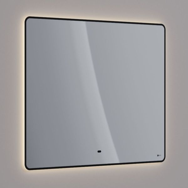 Зеркало Lemark Mioblack LM100ZM-black 100 см подвесное с подсветкой