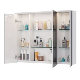 Зеркало-шкаф Lemark Zenon LM100ZS-Z 100 см подвесной с подсветкой