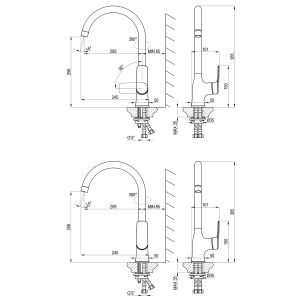Смеситель смеситель для кухни Lemark Verba LM11405C хром